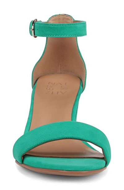 Naturalizer True Colors Vera Ankle Strap Sandal In Jade Green Leather