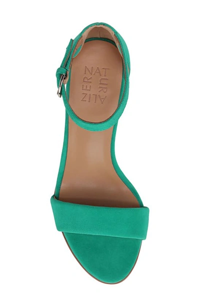 Naturalizer True Colors Vera Ankle Strap Sandal In Jade Green Leather