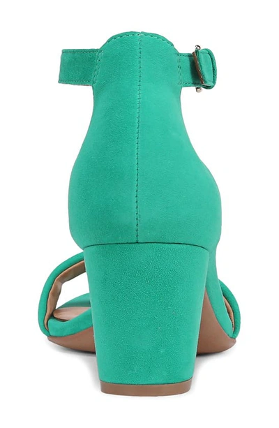 Naturalizer True Colors Vera Ankle Strap Sandal In Jade Green Leather