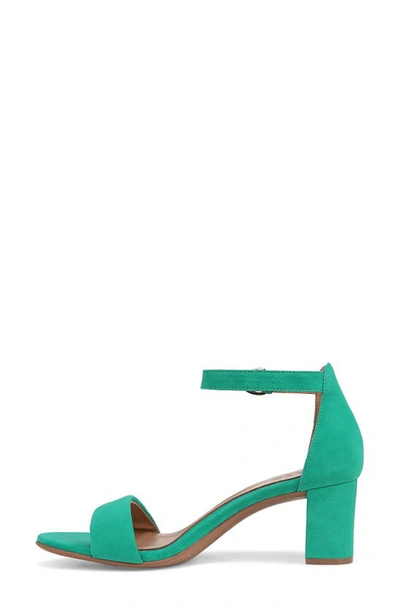 Naturalizer True Colors Vera Ankle Strap Sandal In Jade Green Leather