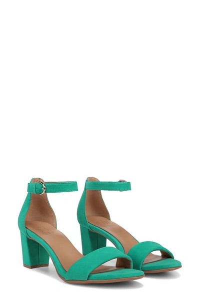 Naturalizer True Colors Vera Ankle Strap Sandal In Jade Green Leather