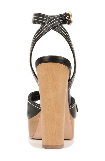 Shop Veronica Beard Leonardo Ankle Strap Platform Sandal In Black