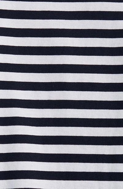 Shop Barbour Kids' Finley Stripe T-shirt In Navy