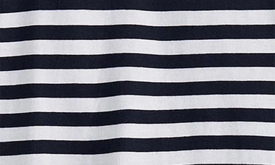 Shop Barbour Kids' Finley Stripe T-shirt In Navy