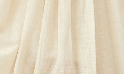Free People Perfect Storm Smocked Eyelet Long Sleeve Maxi Dress In Tea