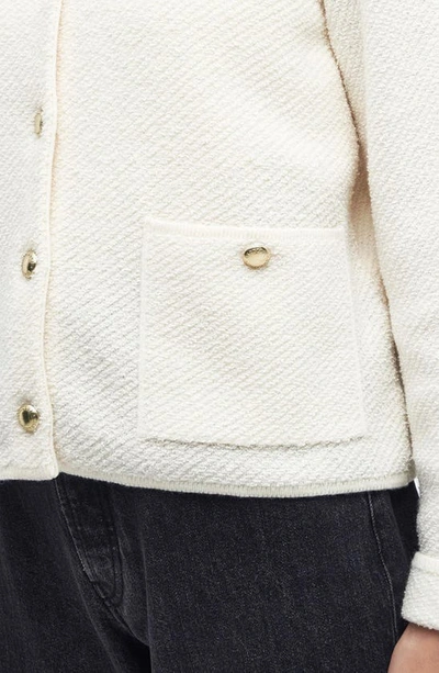 Barbour Celeste Knit Jacket In Antique White