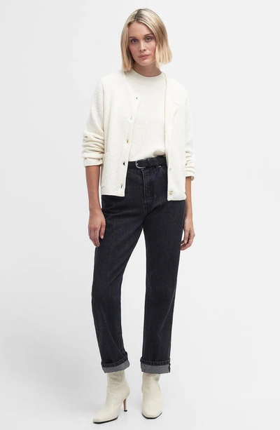 Barbour Celeste Knit Jacket In Antique White