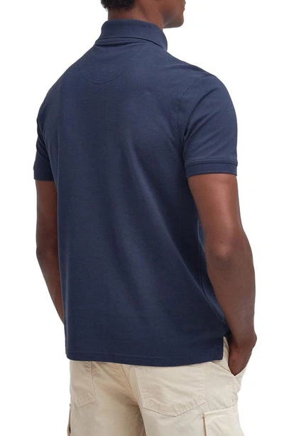 Barbour Short-sleeved Polo Shirt In Blue