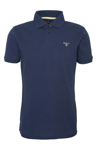 Barbour Short-sleeved Polo Shirt In Blue