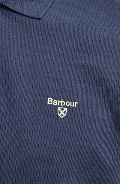Shop Barbour Lightweight Sports Piqué Polo In Navy