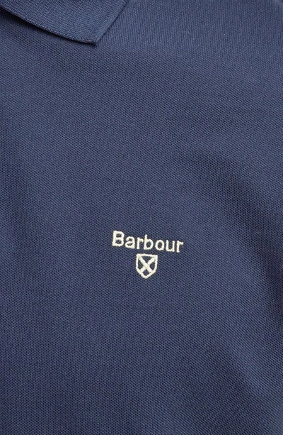 Barbour Short-sleeved Polo Shirt In Blue