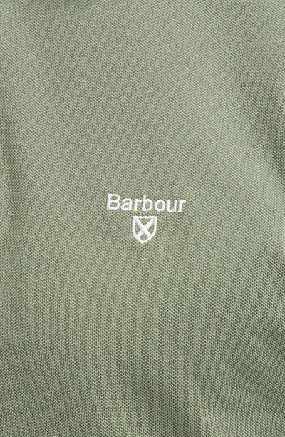Shop Barbour Lightweight Sports Piqué Polo In Burnt Olive