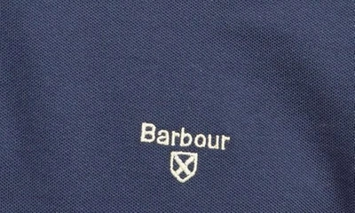 Shop Barbour Lightweight Sports Piqué Polo In Navy