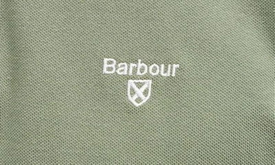 Shop Barbour Lightweight Sports Piqué Polo In Burnt Olive