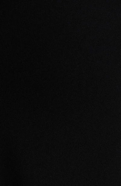 Shop Black Halo Myleen Ruffle Halter Midi Dress In Black