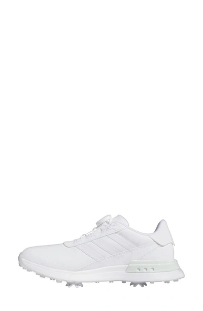 Shop Adidas Golf S2g Boa 24 Spikeless Golf Shoe In White/ White/ Crystal Jade