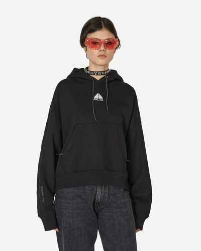Shop Nike Acg Therma-fit Fleece Hooded Sweatshirt Black In Multicolor
