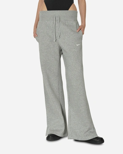 Shop Nike Phoenix Fleece Sweatpants Dark Grey Heather In Multicolor