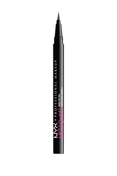 Shop Nyx Lift & Snatch Brow Tint Pen In Ash Brown