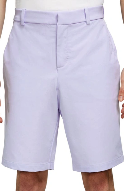Shop Nike Dri-fit Flat Front Golf Shorts In Oxygen Purple/ Oxygen Purple