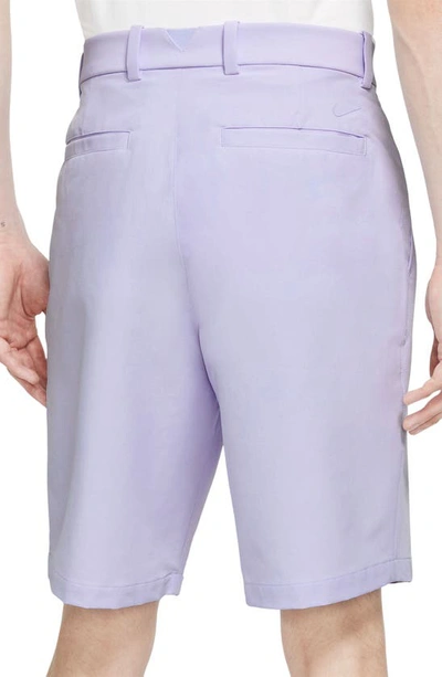 Shop Nike Dri-fit Flat Front Golf Shorts In Oxygen Purple/ Oxygen Purple