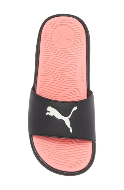 Shop Puma Cool Cat 2.0 Sport Sandal In  Black-white-passionfruit