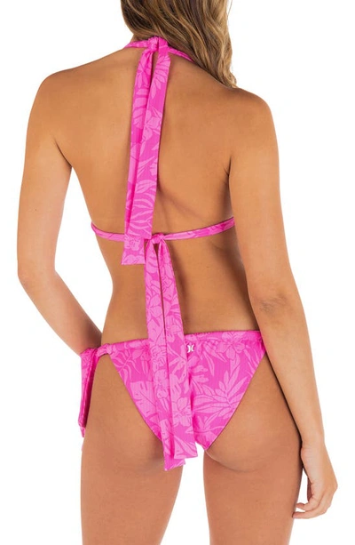 Shop Hurley Jungle Walk Two-piece Bikini In Pink Punch