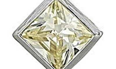 Judith Ripka Diamond Cut Cz Drop Earrings In Yellow/ Silver