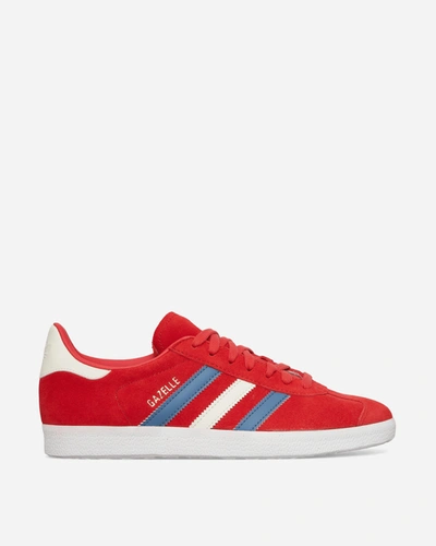 Shop Adidas Originals Gazelle Sneakers Glory Red / Altered Blue In Multicolor