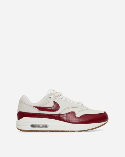 Shop Nike Wmns Air Max 1 Sneakers Sail / Team Red In Multicolor