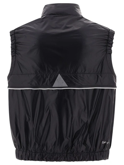 Shop Moncler Grenoble "ollon" Vest Jacket In Black