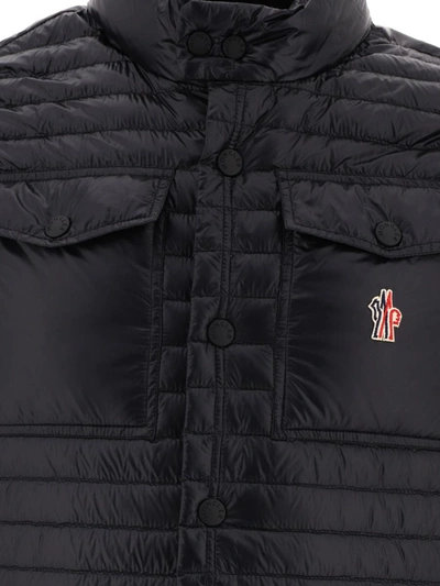 Shop Moncler Grenoble "ollon" Vest Jacket In Black