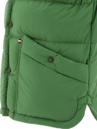 Shop Moncler Grenoble "veny" Vest Jacket In Green