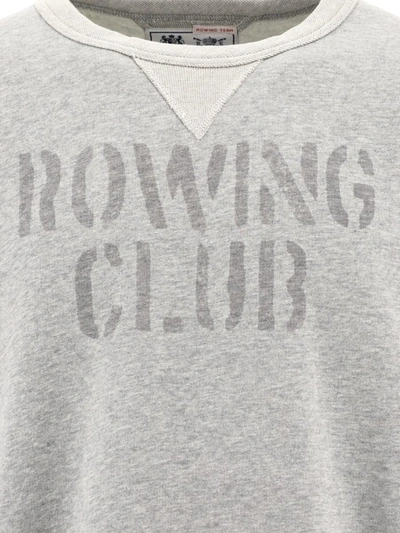 Shop Polo Ralph Lauren "rowing Club" Sweatshirt In Grey