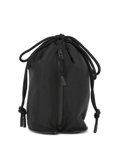 Shop Sacai "kinchaku" Crossbody Bag In Black