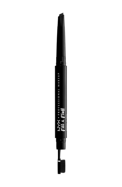 Shop Nyx Fill & Fluff Eyebrow Pomade Pencil In Black
