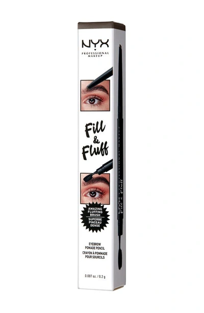 Shop Nyx Fill & Fluff Eyebrow Pomade Pencil In Brunette
