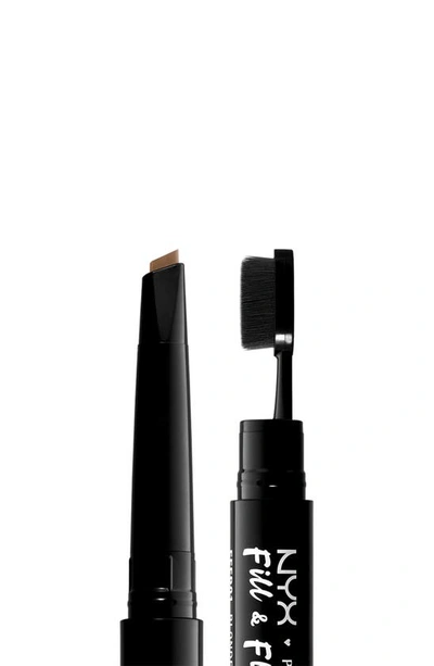 Shop Nyx Fill & Fluff Eyebrow Pomade Pencil In Taupe