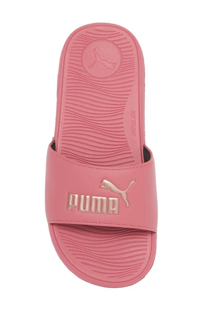 Shop Puma Cool Cat 2.0 Slide Sandal In Rose Wine-rose Gold