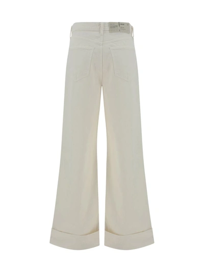Shop Agolde Pants In Fortune Cookie (natural)