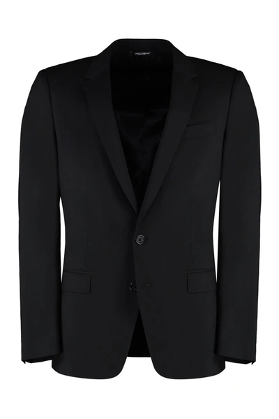 Shop Dolce & Gabbana Martini Virgin Wool Two-piece Suit In Black