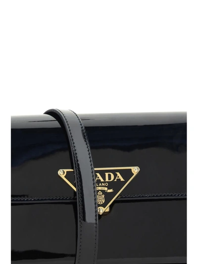 Shop Prada Shoulder Bags In Nero/r