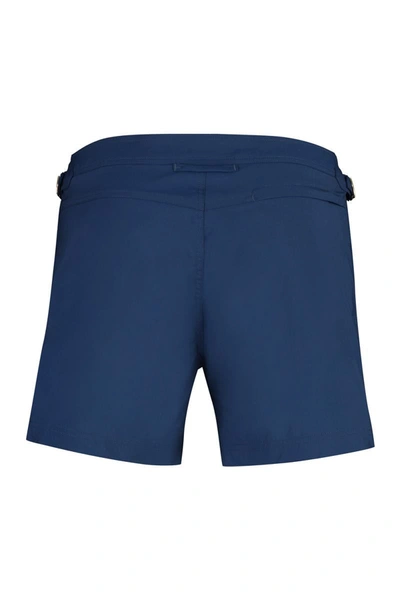 Shop Tom Ford Nylon Swim Shorts In Blue