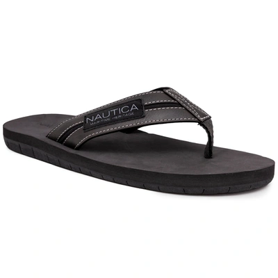 Shop Nautica Flip-flop Sandal In Black