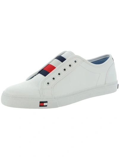 Shop Tommy Hilfiger Anni Womens Athleisure Lifestyle Casual Shoes In White