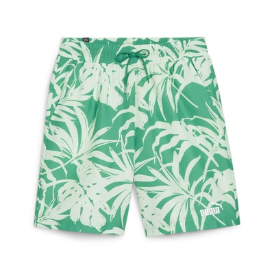 Shop Puma Men's Ess+ Palm Resort Shorts In Green