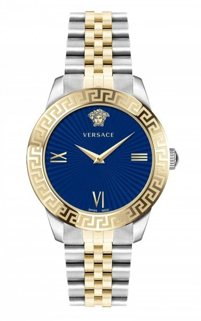 Shop Versace Women's Greca Signature 38mm Quartz Watch In Multi