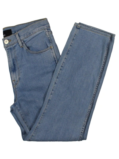 Shop 3x1 N.y.c. Juniors Womens Denim High Rise Straight Leg Jeans In Blue