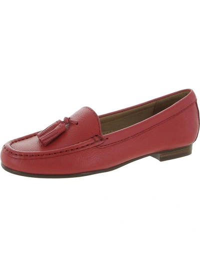 Shop Driver Club Usa Riviera Beach Womens Leather Slip On Loafers In Pink