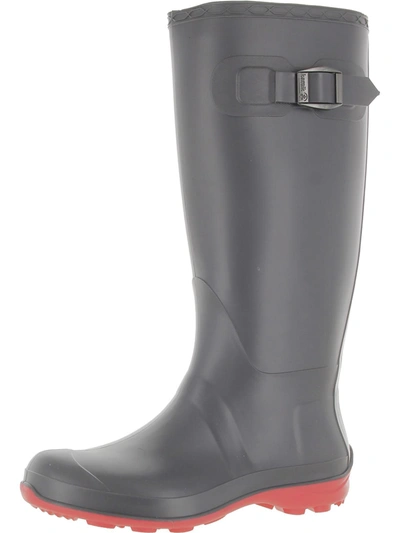 Shop Kamik Womens Rubber Knee-high Rain Boots In Grey